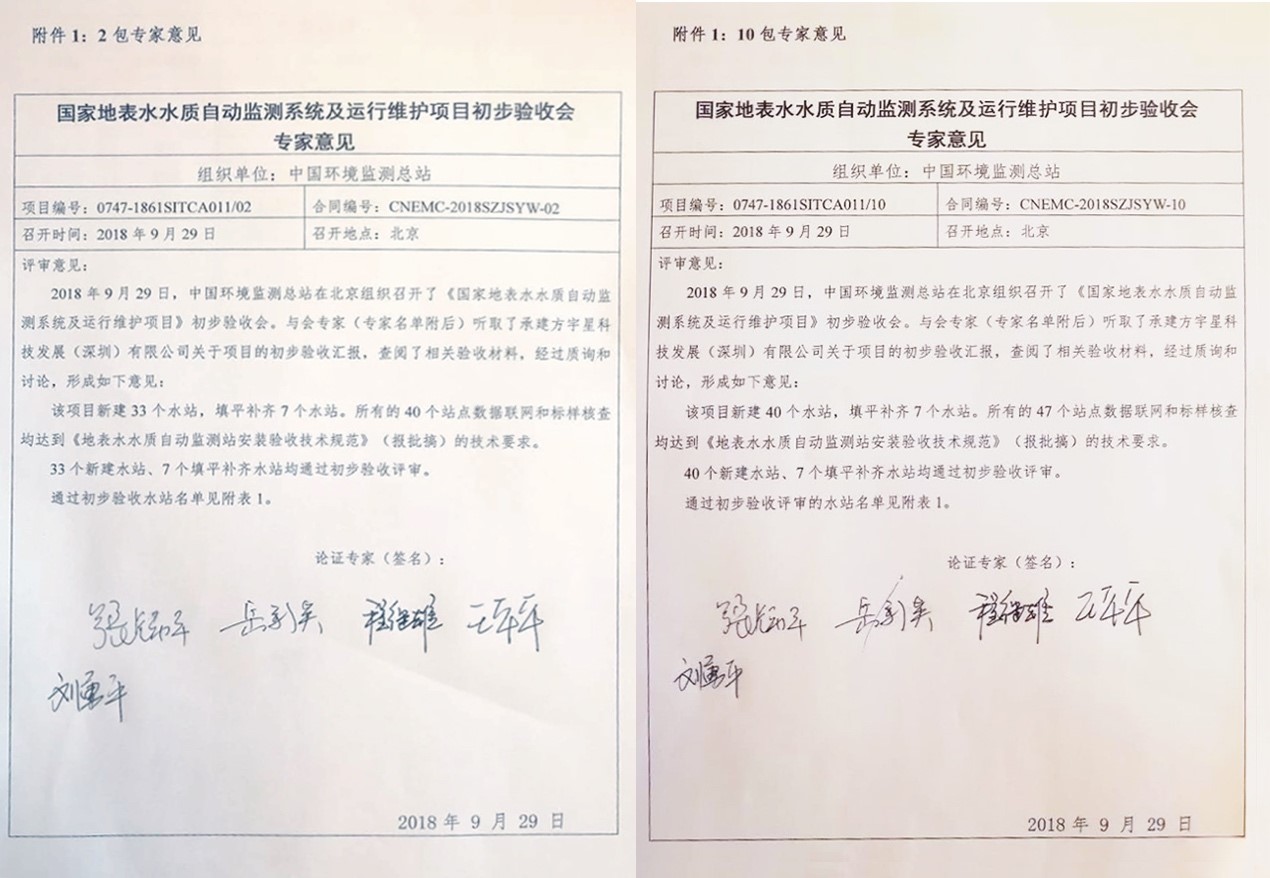 “高标准、严要求”—非凡娱乐环境全资子公司宇星科技顺利通过国家水站项目初验
